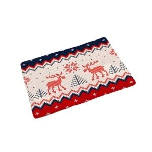 Covoras de baie Anyingkai, textil, bej/rosu/albastru inchis, 40 x 60 cm