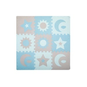 Covoras de joaca puzzle 93x93 cm Momi, Nebe - Blue - Img 1