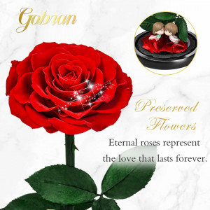 Cupola cu trandafir Gobran, sticla, rosu/verde/negru, 21,5 x 14,3 cm - Img 5
