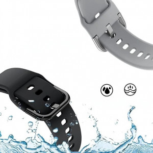 Curea silicon, 20mm, compatibila cu Samsung Galaxy Watch 4 40mm 44mm / Samsung Galaxy Watch 4 Classic 42mm Classic 46mm