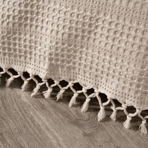 Cuvertura de pat, bumbac 100%, 220x240 cm, bej - Verificat A · Re-Bloom - Img 3