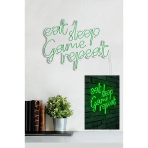 Decor de perete Re-Bloom, LED, PVC, alb/verde, 51 x 40 x 2 cm - Img 3