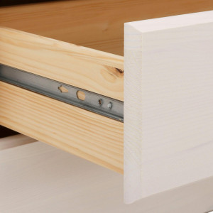 Dressing Minik, lemn masiv de pin, alb, 95 x 35 x 140 cm - Img 2