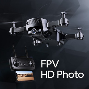 Drona cu camera 1080P si 2 baterii de zbor 16-20 minute QQPOW, ABS, negru, pliabila - Img 2