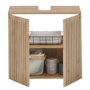 Dulap pentru lavoar Rookerie, MDF/HDF, natur, 60 x 56 x 35 cm