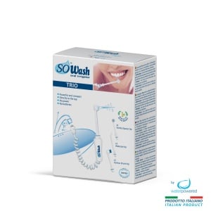 Dus bucal portabil So Wash Trio, cu 3 capete: periuta, hidropulsor cu 3 jeturi, irigator intradentar - Img 1