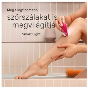 Epilator Braun Silk-épil 3 3-202, MicroGrip, Smart Light, 20 de pensete, 2 viteze, Trimmer, Fucsia, Resigilat, Grad A - Img 7