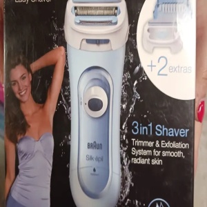 Epilator Braun Silk-épil LS5160 Lady Style, Wet&Dry, trimmer integrat, alb/albastru, Resigilat, Grad A - Img 6