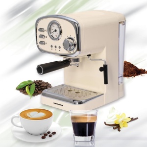 Espressor Heinner HEM-1100CR, Putere 1100W, Presiune 15Bar, Capacitate 1.25L, Crem - Img 3