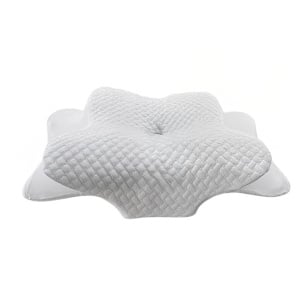 Fata de perna ortopedica Karll, fibre de bambus/spandex, alb, 40 x 60 x 12-14 cm