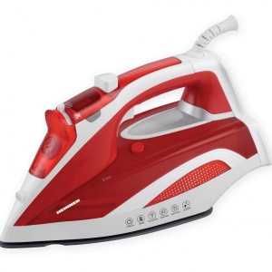 Fier de calcat Heinner HSI-2400RD, Putere 2000-2400W, Rezervor apa 380ml, Talpa cu invelis ceramic, Rosu - Img 1