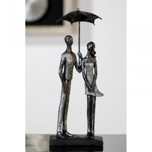 Figurina Maxine, plastic, negru/argintiu, 36 x 11 cm - Img 3