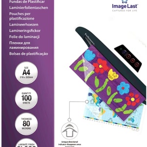 Folie laminare Fellowes A4, 80 microni, 100 buc/top, Resigilat, Grad A