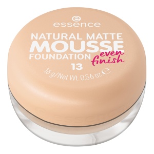 Fond de ten Essence NATURAL MATTE MOUSSE FOUNDATION 13, 16 g, Resigilat, Grad A