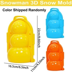 Forma pentru bulgari de zapada Pipihome, plastic, culoare aleatorie, 16,5 x 22 x 11 cm