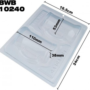 Forma pentru ciocolata BWB 10240 silicon/plastic, transparent, 18,5 x 24 cm