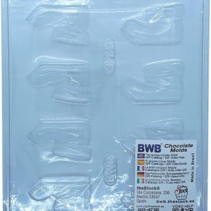 Forma pentru ciocolata BWB 172, silicon/plastic, transparent, 18,5 x 24 cm - Img 2