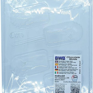 Forma pentru ciocolata BWB 88, silicon/plastic, transparent, 18,5 x 24 cm