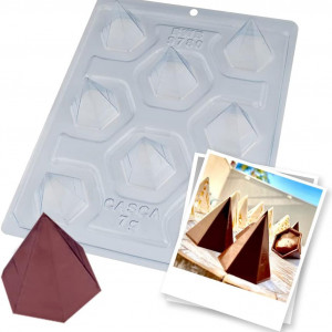Forma pentru ciocolata BWB 9780, silicon/plastic, transparent, 18,5 x 24 cm