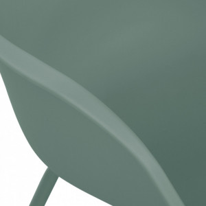 Fotoliu Claire, plastic/metal, verde, 48 x 41 x 46 cm - Img 3