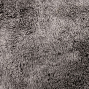 Fotoliu puf Cloud, blana artificiala, gri, 160 x 130 x 45-28 cm