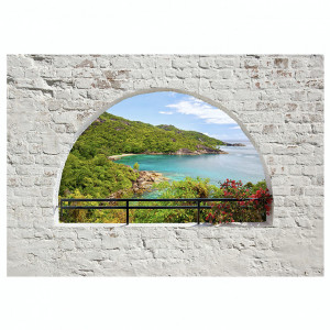 Fototapet Emerald Island Premium Vlies - 150 x 105 cm - Img 1