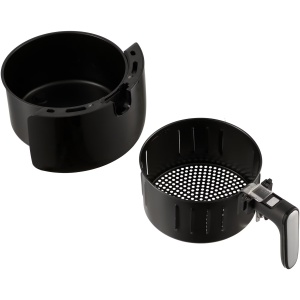 Friteuza cu aer cald Fram FAF-1500BK, Putere 1500W, Capacitate cos 3.2L, Vas detasabil anti-adeziv, Negru - Img 3