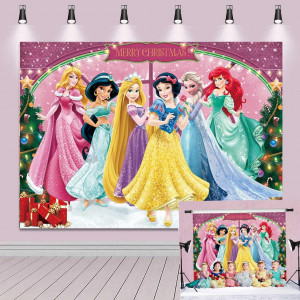 Fundal foto printesele disney WJQ-CY268, vinil, multicolor, 2.1 x 1.5 m