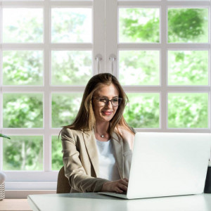 Fundal pentru video-conferinta LYWYGG, vinil, alb/verde, 240 x 180 cm - Img 5