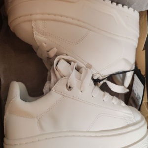 G-STAR, Pantofi sport flatform din piele ecologica cu garnitura din piele intoarsa Lhana, Alb, 36, Resigilat, Grad A - Img 2