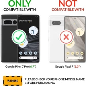 Husa de protectie flip pentru Google Pixel 7 Pro Case Collection, TPU/piele PU, negru/maro, 6,7 inchi