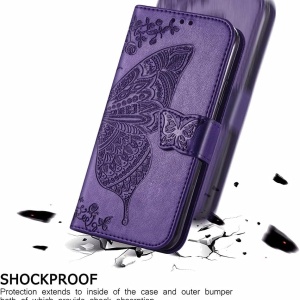 Husa de protectie flip pentru Honor 70 5G RonRun, TPU/piele PU, violet inchis, 6,67 inchi