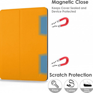 Husa de protectie pentru Huawei Mediapad M6 FOREFRONT CASES, policarbonat, portocaliu, 10.8 inchi - Img 3