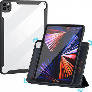 Husa de protectie pentru iPad Pro 11 Caz 2021/2020/2018 Tasnme, TPU, negru