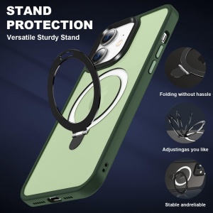 Husa de protectie pentru iPhone 12/iPhone 12 Pro Potok, TPU, verde, 6,1 inchi