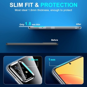 Husa de protectie pentru Samsung Galaxy A53 Vakoo, silicon, transparent, 6,5 inchi