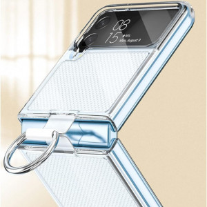 Husa de protectie pentru Samsung Galaxy Z Flip 4 5G STARRYNOVA, PC, transparent/argintiu - Img 7