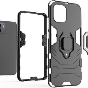 Husa de protectie pentru Xiaomi Redmi A1 Reekil, policarbonat, negru, 6,52 inchi