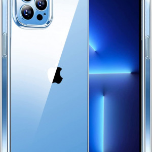 Husa de protectie telefon Eiselen, pentru iPhone 13 Pro, 6.1 inch, poliuretan termoplastic, transparent - Img 1