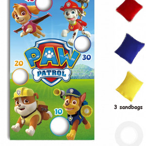Joc de aruncare pentru copii 000, model Paw Patrol, textil, multicolor, 5 piese