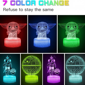Jucarie luminoasa Kodetops, LED, 3 modele, acril, RGB, 21 x 15 x 6 cm - Img 7
