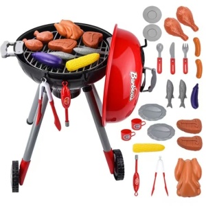 Jucarie Rovo 901A BBQ Grill Gratar, lumini si sunete, 22 piese