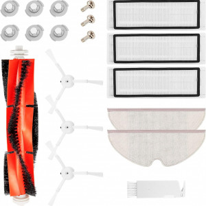 Kit de 13 piese de schimb pentru Xiaomi Roborock Topteam, plastic/textil, multicolor - Img 1