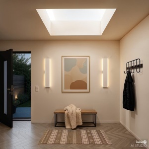 KRIM aplica perete cu baterii 47 cm, LED 4W 3000K dimmer tactil telecomanda, aluminiu mat, reincarcabil USB-C, alb - Verificat A · Re-Bloom - Img 4
