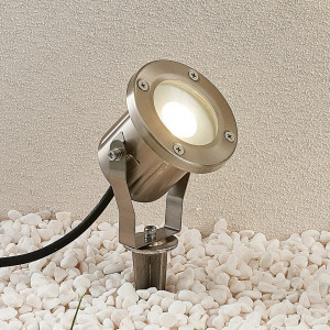 Lampa pentru gradina MATHIS, LED, otel inoxidabil/sticla, argintiu, 28,9 x 10 x 9,5 cm - Img 7