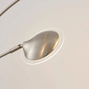 Lampadar Anea, LED, metal/sticla, argintiu, 64,5 x 28 x 179 cm - Img 4