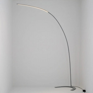 Lampadar Danua, LED, metal/plastic, argintiu, 200 cm - Img 1