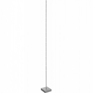 Lampadar Pin LED metal, argintiu, 1 bec, 230 V, 15 W - Img 7