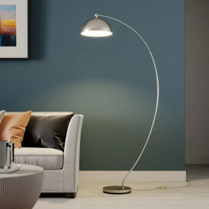 Lampadar Zara, LED, metal, argintiu, 100 x 183 cm - Img 7