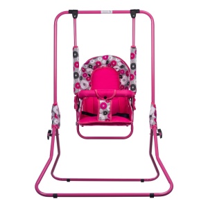 Leagan pentru copii, AppeKids, pentru interior si exterior, Pink Flowers - Img 1